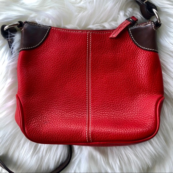 VINTAGE DOONEY AND BOURKE SHOULDER BAG IN RED - Picture 4 of 7